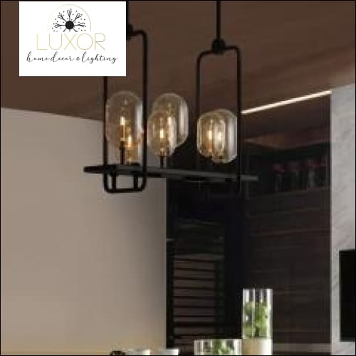 chandeliers Alva Farmhouse Glass Chandelier - Luxor Home Decor & Lighting