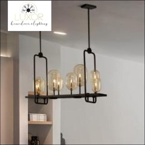 chandeliers Alva Farmhouse Glass Chandelier - Luxor Home Decor & Lighting