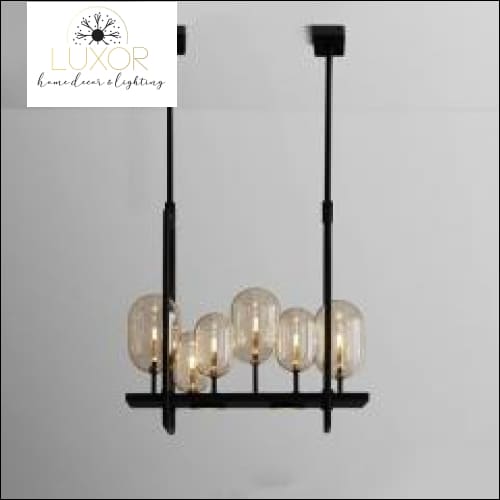 chandeliers Alva Farmhouse Glass Chandelier - Luxor Home Decor & Lighting