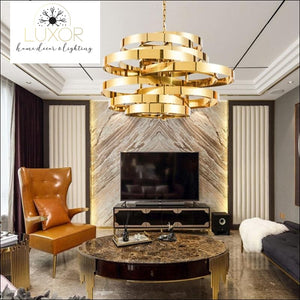 chandeliers Atmosphere Gold Chandelier - Luxor Home Decor & Lighting