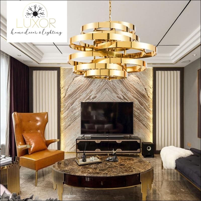 chandeliers Atmosphere Gold Chandelier - Luxor Home Decor & Lighting