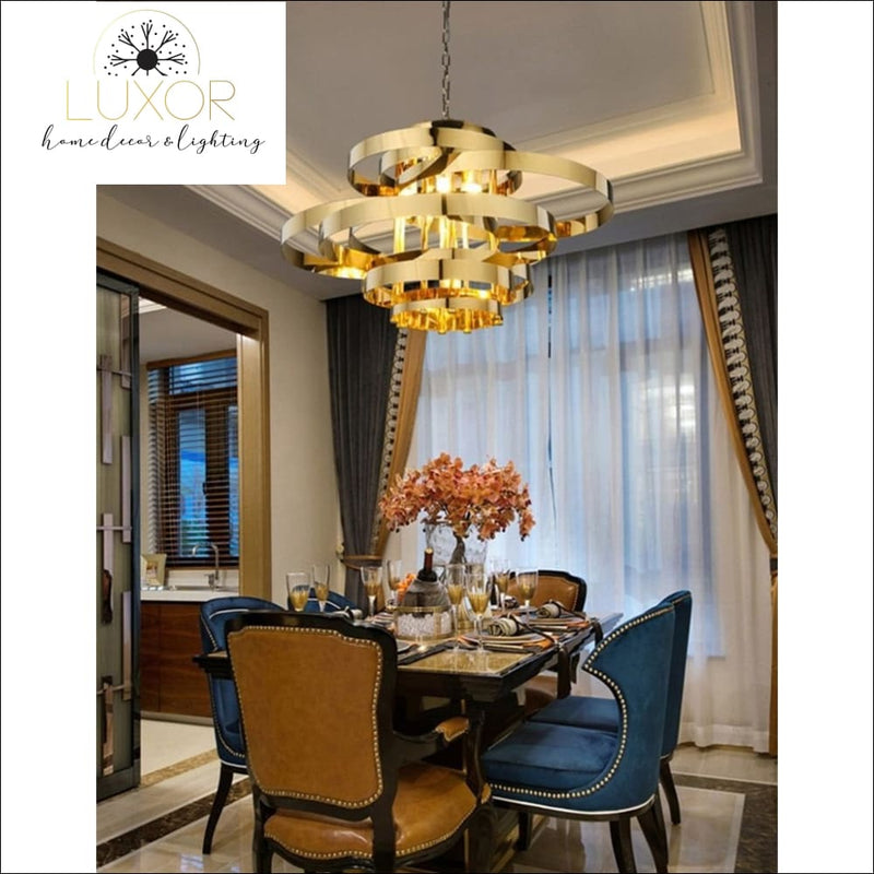 chandeliers Atmosphere Gold Chandelier - Luxor Home Decor & Lighting