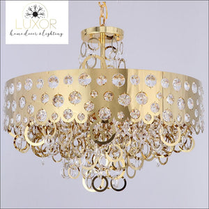 chandeliers Benzinger Gold Crystal Chandelier - Luxor Home Decor & Lighting