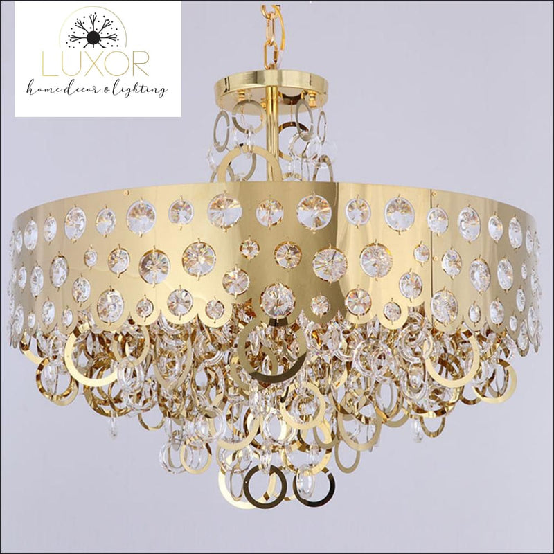 chandeliers Benzinger Gold Crystal Chandelier - Luxor Home Decor & Lighting