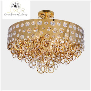 chandeliers Benzinger Gold Crystal Chandelier - Luxor Home Decor & Lighting