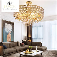 chandeliers Benzinger Gold Crystal Chandelier - Luxor Home Decor & Lighting