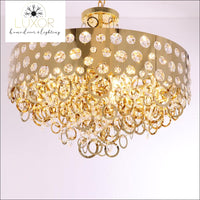 chandeliers Benzinger Gold Crystal Chandelier - Luxor Home Decor & Lighting