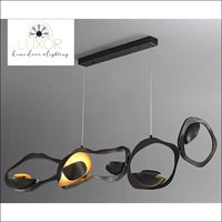 Black Lava Suspension Chandelier - chandelier