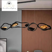 Black Lava Suspension Chandelier - chandelier