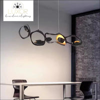 Black Lava Suspension Chandelier - chandelier