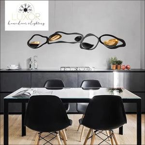 Black Lava Suspension Chandelier - chandelier