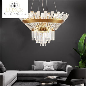 chandeliers Brilini Crystal Round Chandelier - Luxor Home Decor & Lighting