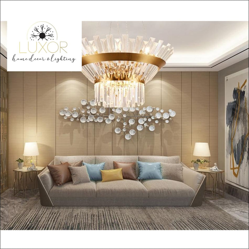 chandeliers Brilini Crystal Round Chandelier - Luxor Home Decor & Lighting