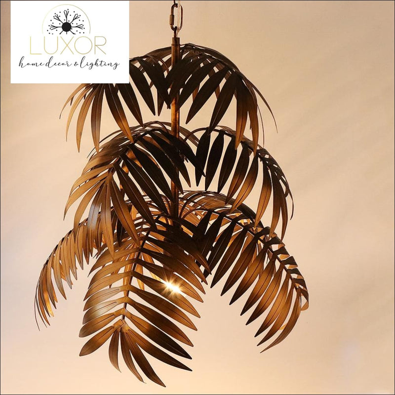 pendant lighting Coconut Palm Delight Art Deco Pendant - Luxor Home Decor & Lighting