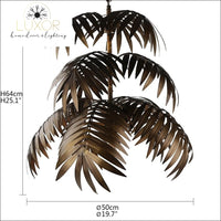 pendant lighting Coconut Palm Delight Art Deco Pendant - Luxor Home Decor & Lighting