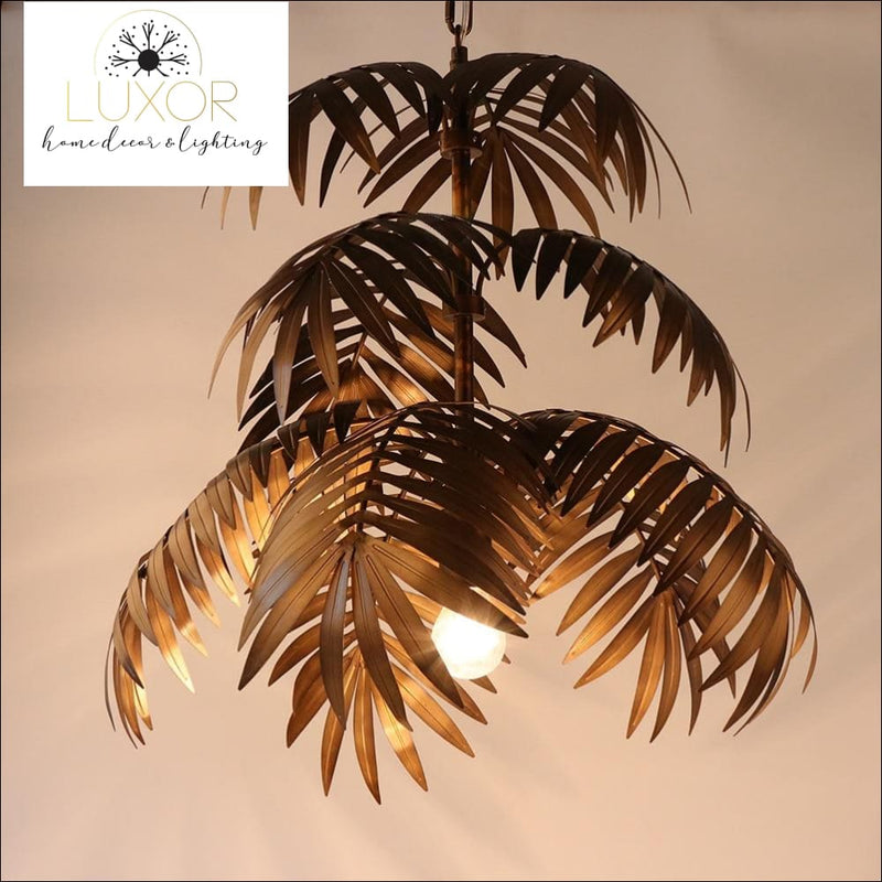 pendant lighting Coconut Palm Delight Art Deco Pendant - Luxor Home Decor & Lighting