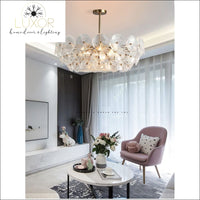 chandeliers Crystal Sea Shell Pendant Chandelier - Luxor Home Decor & Lighting