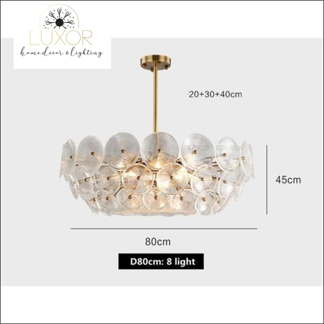 chandeliers Crystal Sea Shell Pendant Chandelier - Luxor Home Decor & Lighting