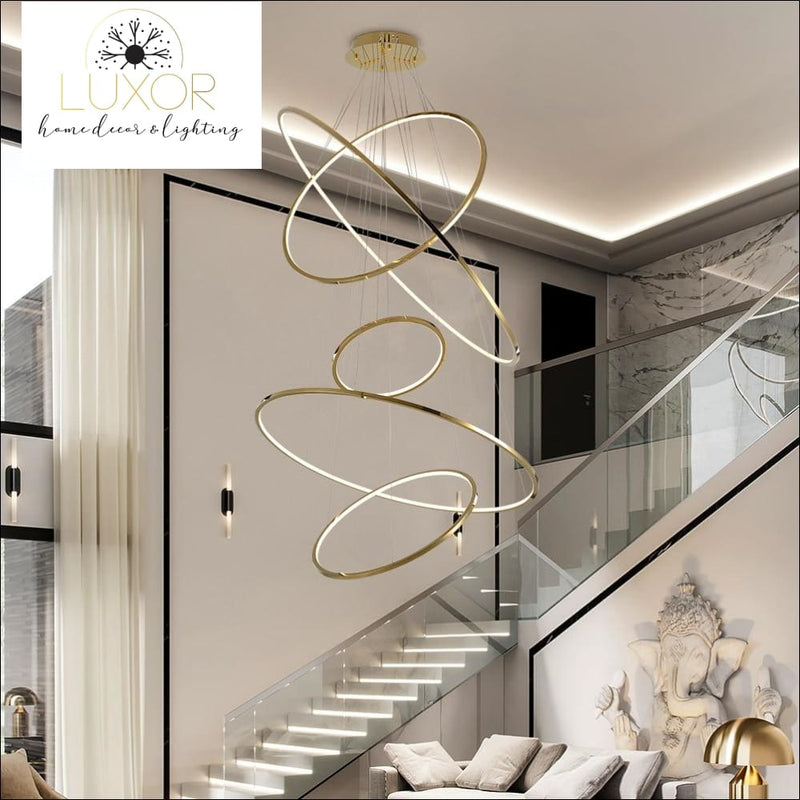 chandeliers Elina Ring Circular Chandelier - Luxor Home Decor & Lighting