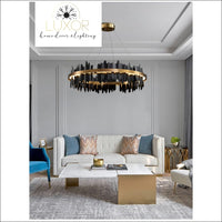 chandelier Excalibur Collection - Round Chandelier - Luxor Home Decor & Lighting