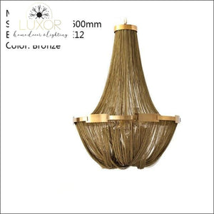 chandeliers Franis Luxury Rope Chandelier - Luxor Home Decor & Lighting