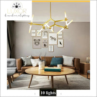 chandeliers Futuristic Modern Chandelier - Luxor Home Decor & Lighting