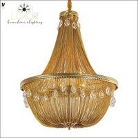 chandeliers Gold Link Crystal Chain Chandelier - Luxor Home Decor & Lighting