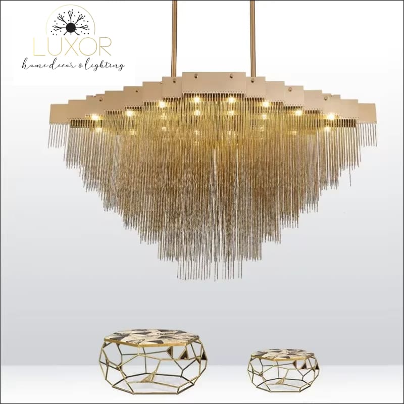 Luxe Cascade Chandelier - chandeliers