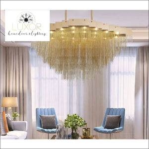 Luxe Cascade Chandelier - chandeliers