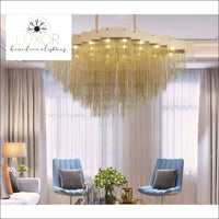 Luxe Cascade Chandelier - chandeliers