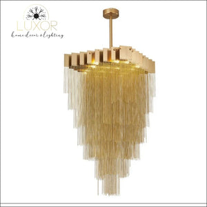 Luxe Cascade Chandelier - chandeliers