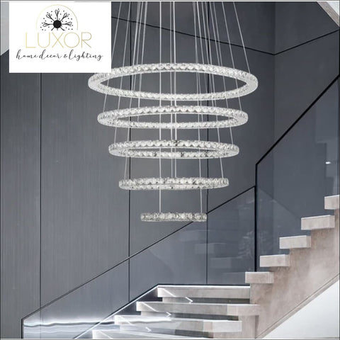 5 ring crystal deals chandelier