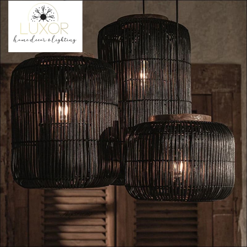 Modern Rattan Pendant Light - pendant lighting