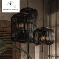 Modern Rattan Pendant Light - pendant lighting