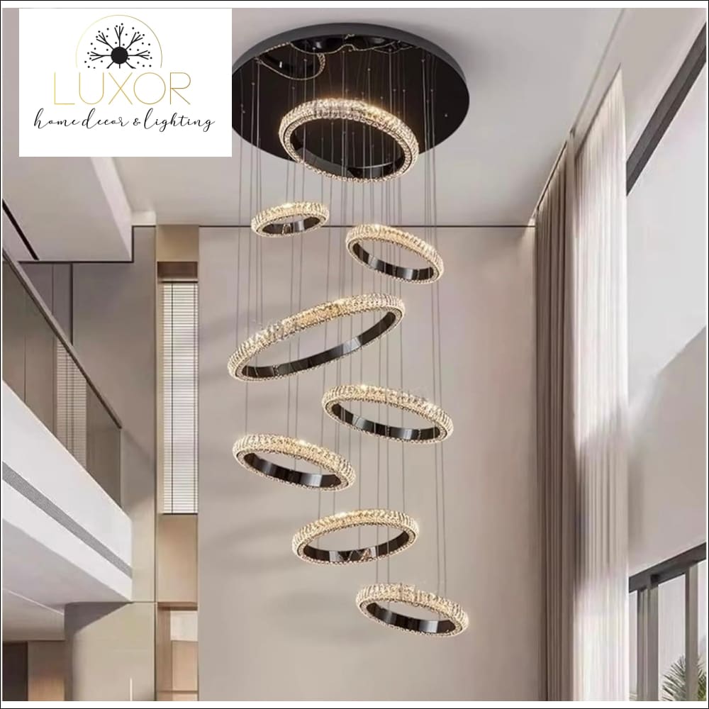 Moderna Crystal Ring Chandelier - lighting