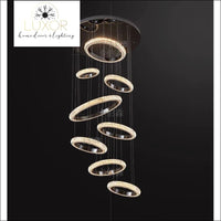 Moderna Crystal Ring Chandelier - lighting