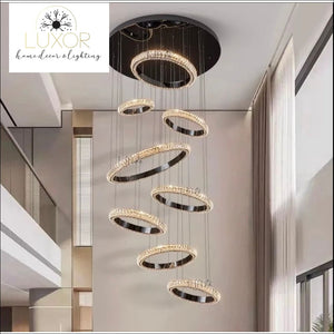 Moderna Crystal Ring Chandelier - lighting