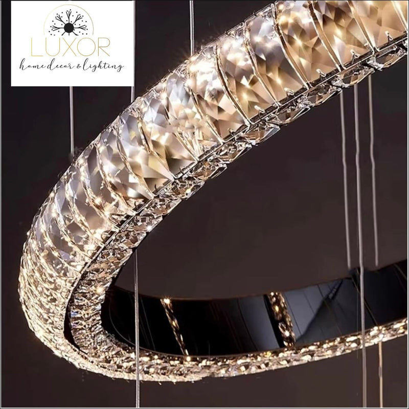 Moderna Crystal Ring Chandelier - lighting