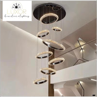 Moderna Crystal Ring Chandelier - lighting