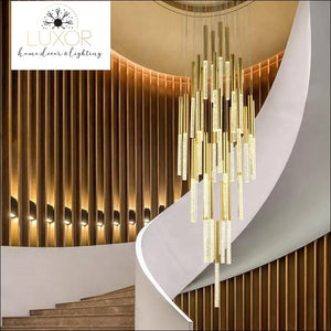 chandelier Obilina Luxury Spiral Crystal Chandelier - Luxor Home Decor & Lighting