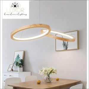 pendant lighting Orly Wooden LED Chandelier - Luxor Home Decor & Lighting