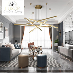 chandeliers Rubik Post Modern Suspension Chandelier - Luxor Home Decor & Lighting