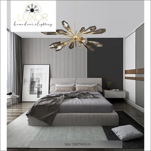 chandeliers San Vicente Smoky Glass Chandelier - Luxor Home Decor & Lighting