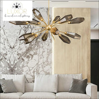 chandeliers San Vicente Smoky Glass Chandelier - Luxor Home Decor & Lighting