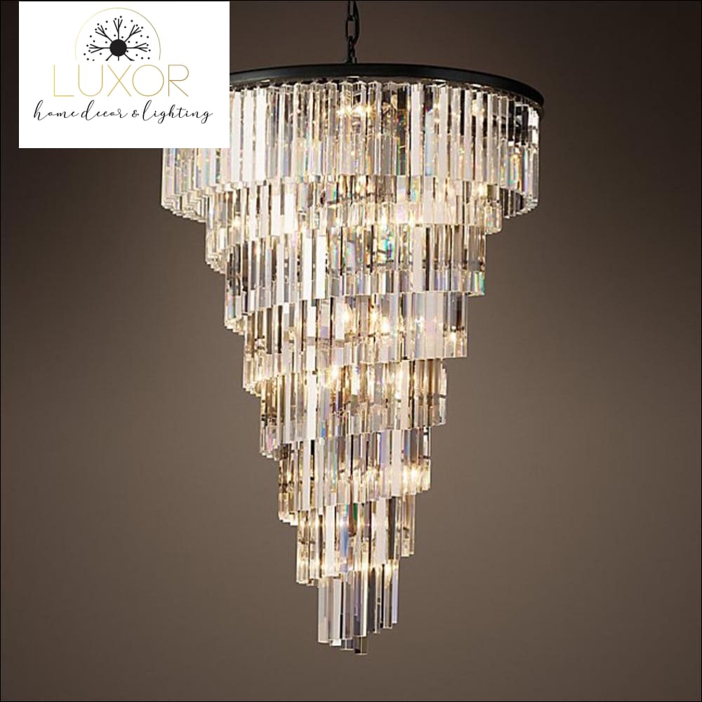 chandeliers Spiral Elegant Crystal Chandelier - Luxor Home Decor & Lighting